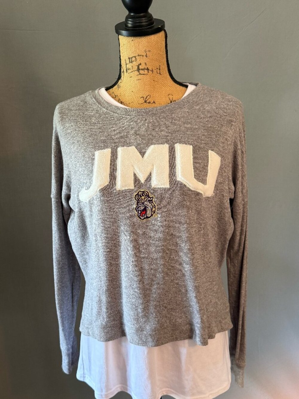 James Madison University women's sweatshirt